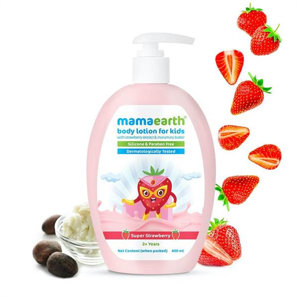 Super Strawberry Body Lotion for Kids With Strawberry & Shea Butter